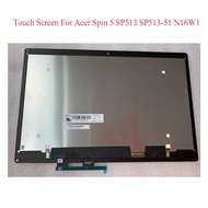 13.3" Laptop LCD Matrix Assembly with Touch for Acer Spin 5 SP513 SP513-51 N16W1 LM133LF1L02 LM133LF1L01 EDP 30 Pins 1080P