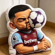 Haaland Plush Pillow Premier League Sofa Cushion Mavropanos Football Pillow Betway West Ham United F