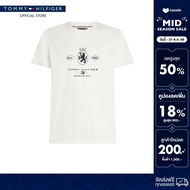 Tommy Hilfiger เสื้อยืด ผู้ชาย รุ่น MW0MW40020 YBL - สีขาว ทรง Regular