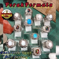 Cincin Batu Opal "full Jarong" hardness scale 9 Mohs (Blue opal,White Opal,Black Opal)