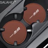 2pcs Car Coasters Water Cup Holder Pads Cup Slot Non-Slip Mat Interior Accessories For Honda CR-V CI