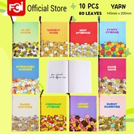 FCI Kawaii Club SPIRAL NOTEBOOK WITH YARN (YARN NBK) ASSORTED DESIGN 80's 10pcs per ream (Sold per R