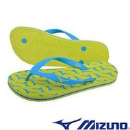 ＊LOVERY＊美津濃MIZUNO FLIP FLOP 運動夾腳拖鞋 黃綠 22-23號