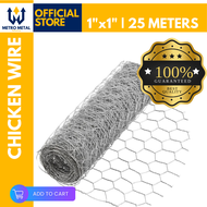 25 Meters Outdoor Wire Mesh | Rabbit Wire | Chicken Wire | Poultry Wire | Hexagonal Netting | Metro Metal Marketing