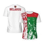 Belarus Flag Graphic Mens Football Jersey Fashion National Emblem 3D Printed Sports T Shirt Casual O