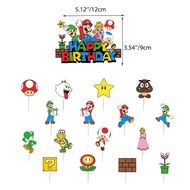 Super Mario Bóng Vòm Vòng Hoa Bộ Sinh Nhật Cho Bé Trang Trí Đầy Không Khí Chủ Đề Mario Đồ Chơi