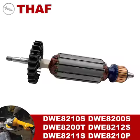 AC220V-240V Armature Rotor Anchor Replacement for DEWALT Angle Grinder DWE8210S DWE8200S DWE8200T DW