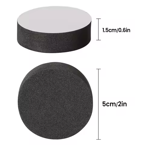 48Pcs Plant Pot Feet Risers Natural Rubber Flower Pot Mat Invisible Pot Feet for Heavy Outdoor Plant