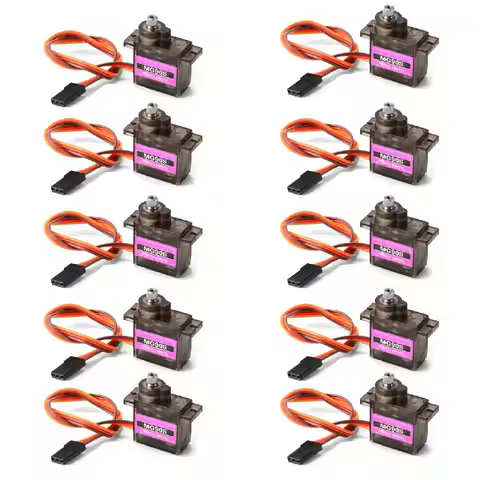 MG90S 180° Servo 1/2/4/10/20/50 Pcs All Metal Gear 9g Upgraded Version For Helicopter Plane Boat Car