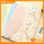 File Plastic A4/Button File A4 Flower Design