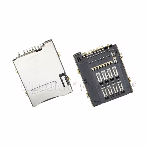 China factory SIM big card connector 8+1pin with switch Push Push type 1.9H SMT