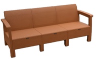 KURSI PLASTIK NAPOLLY SOFA ROTAN 3DUDUKAN-181 A3