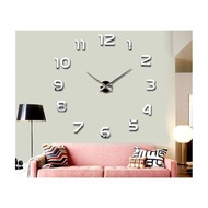 39?W DIY 3D Mirror Numbers Acrylic Sticker Wall Clock