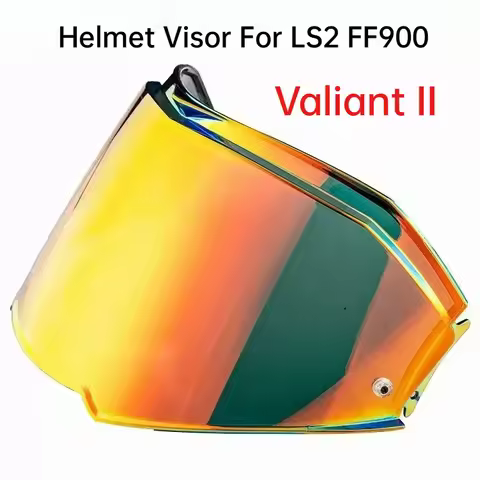 Visor for LS2 FF900 Valiant II Glod Shield for LS2 Ff900 Lens Model with Anti-fog Patch Holes Windsh