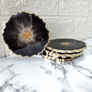 Handmade Epoxy Resin Coaster / Alas Cawan Epoxy Resin