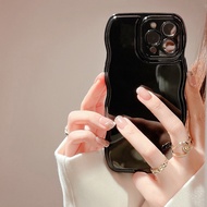 1 Piece Cute Wavy Edge Phone Case, Suitable for iPhone 17/16/15, Shockproof Soft TPU Phone Case Aest