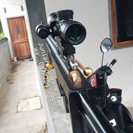 PCP AK 47 lipat, + teleskope m9 scope rifel + laser