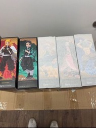 全新日版 5盒 Figma 鬼滅之刃 竈門炭治郎 #498 竈門禰豆子 #508 我妻善逸 #522 嘴平伊之助 #533 炎柱煉獄杏壽郎 #553 DX ver  (元朗西鐵/大埔中心交收）