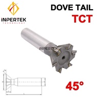 Dove Tail 25X45 TCT Ekor Burung 25 mm Dovetail Cutter Milling 25mm
