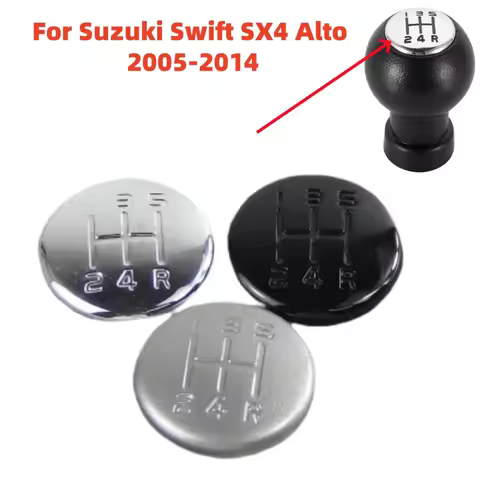 Gear Shift Knob Lever Stick Speed Number Cap Cover For Suzuki Swift SX4 ALTO 2005 2006 2007 2008 200