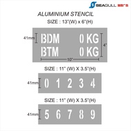 Aluminium Stencil for Lorry / Lori Beratan Template Puspakom BDM BTM Van JPJ Inspection Lorry Side D