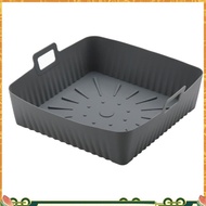 23cm/9Inch Square Large Silicone Air Fryer Liners Mold for  Air Fryer 6-8QT Reusable Airfryer Oven B