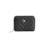 Louis Fontaine กระเป๋าสตางค์แบบสั้นซิปรอบ รุ่น DELLA - สีดำ