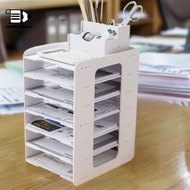 [GoodGirlm1] A4 Paper Storage Ra, Multilayer Desktop Organizer for Office Stationery QQQ