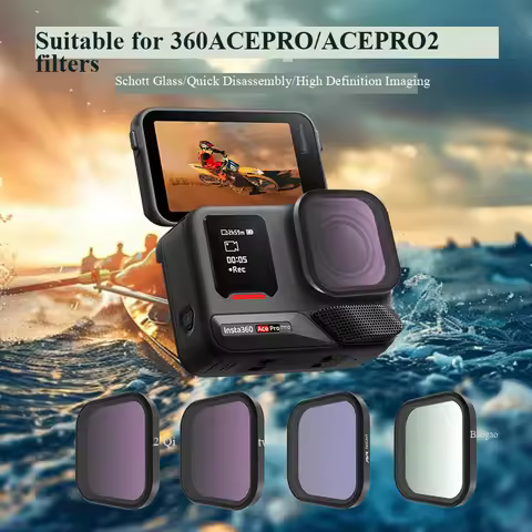 Camera Lens Filter Set For Insta360 Ace Pro 2 Ace Pro UV CPL Night ND 1/4 Black Mist Filters for Ins