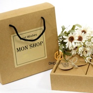 Gift Bag Box, Kraft Moon Cake Tray Box / Hanoi City Only