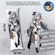 dakimakura anime Vestia Zeta / guling ukuran 20x60 cm anime Vestia Zeta gambar 1 sisi bisa custom