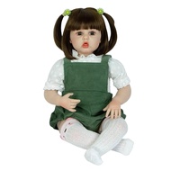 Búp Bê Tái Sinh Thân Gòn Mềm Mại Ăn Ngón Tay 60 cm = 24 inch Reborn Silicon Vinyl Doll
