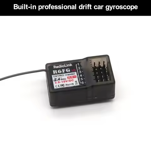 Radiolink R6FG V5 Receiver 6 Channel 2.4GHz for RC Car and Boat Radio Transmitter Remote Controller 