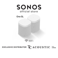 2.0 Bundle (2 Sonos One SL Speakers) [Pre-order White: Early Feb]