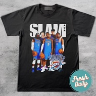 Shai Sga Josh Giddey Chet Holmgren Thunder Custom Unofficial Slam Cover T Shirt