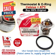 (LC100) Land Cruiser V8 4.7 (08-) Thermostat 90916-03100 ORING 16325-76010 TOYOTA UZJ100 SXE10