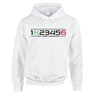 Corak Menarik KD11N23456 1 N 2 3 4 5 6 Motorcycle Motorbike Gear Shift Hoodie Hooded Hoody Gears Cot