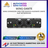 BEHRINGER WING-DANTE WING Expansion Card for 64x64-Channel Audinate Dante AoIP Networking