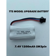 TTS MODEL UPGRADE BATTERY 7.4V 1200mAh SM 3PIN