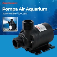 Taffware Aquarium Fish Submersible Water Pump 12V 22W - 12V5M