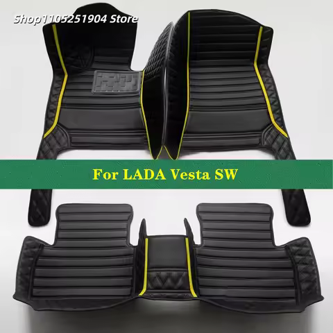 Auto Carpets Car Floor Mats For LADA Vesta SW 2018 2019 2020 2021 2022 Car Mat Interior Accessories