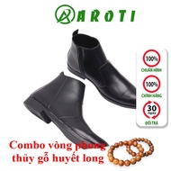 AROTI Chealsea Men's Leather Boots High Quality Beautiful High Quality, Durable Stitched Sole, 3cm H