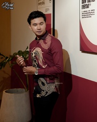 MENSBATIK - Tarragon- Batik Slimfit Smart Look – Lengan Panjang Gaya Rapi Tapi Nggak Kaku