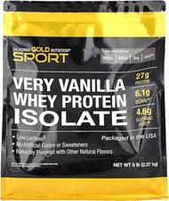 Bổ sung đạm Whey Protein Isolate California Gold Nutrition không chất tạo ngọt: 907g