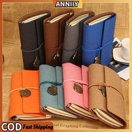 Travel Journal A6 Size Leather Cover Replaceable Refills Daily Log Portable Planner Daily Journal No