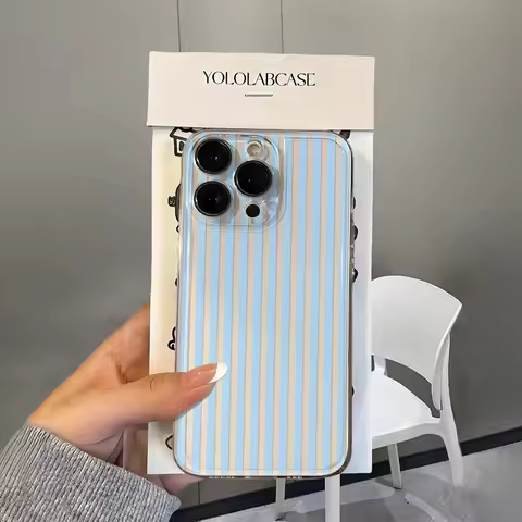 Colorful Vertical Stripes Phone Case For vivo Y05 V70 Y31 Y400 Y04 V50 Y29 Y19S Y03 Y28 V60 V30E V40
