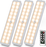 LED Closet Light, 24-LED Dimmer Rechargeable Motion Sensor Closet Light Under Cabinet Wireless Stick