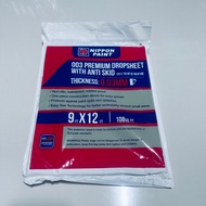 [SG] Dulux/Nippon Brand Premium Plastic Drop Cloth 9ft x 12 ft (108 sq ft) for Painting and Renovati