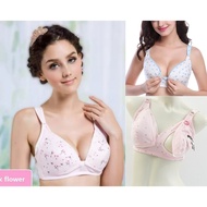 KATUN FELANCY Nursing Bra Without Wire Size 36B 38B Without Foam Cup 3/4 Cotton Material Women's Und