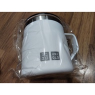 Coffee Cup White Stainless Steel Uniqlo * 450 ml Temperature-Retaining Comes With Super Cute Colors 
